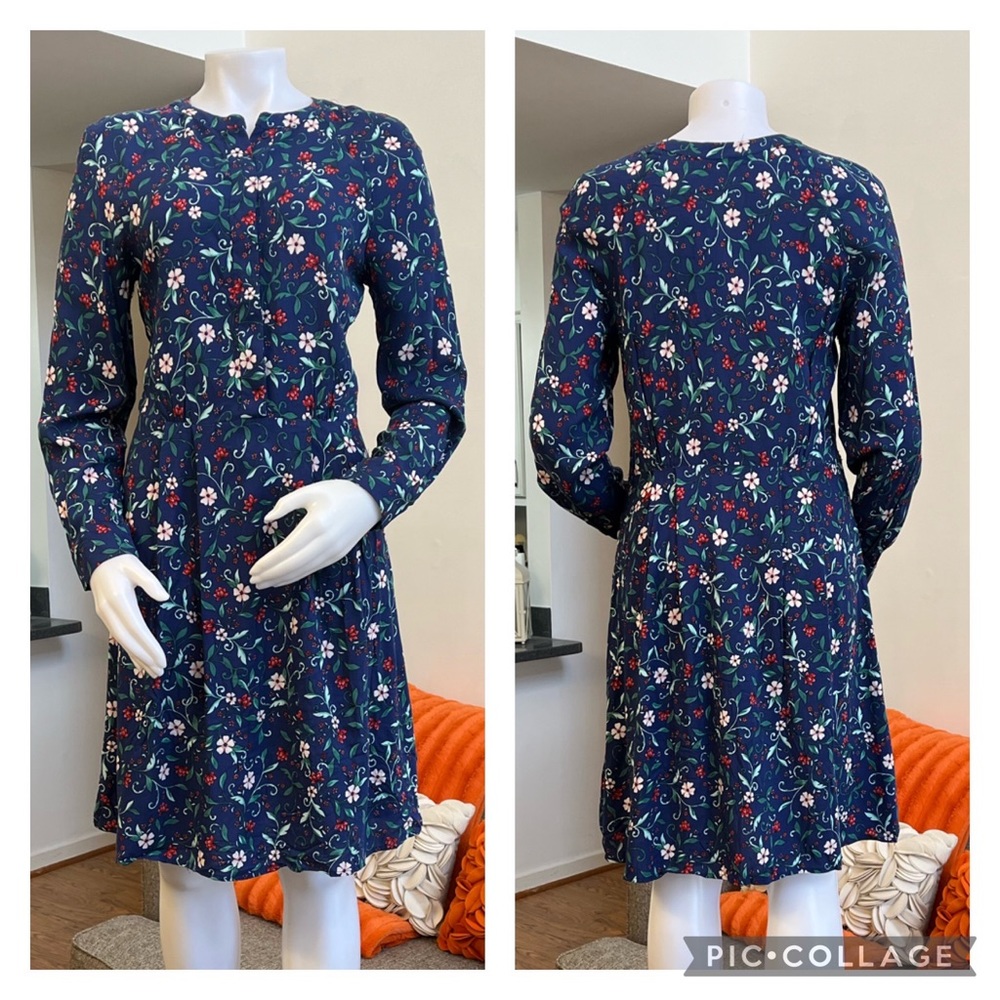❣️🆕oodji collection blue floral print dress❣️
